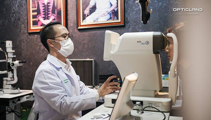 ตรวจสายตา eye test ที่ร้านแว่นตา