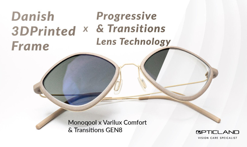 REVIEW CASE : DANISH 3D PRINTED FRAME X PROGRESSIVE & TRANSITIONS LENS TECHNOLOGY