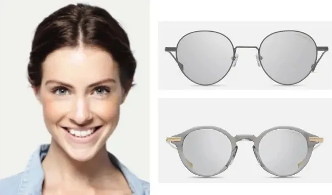 กรอบแว่นสำหรับรูปหน้าสามเหลี่ยม