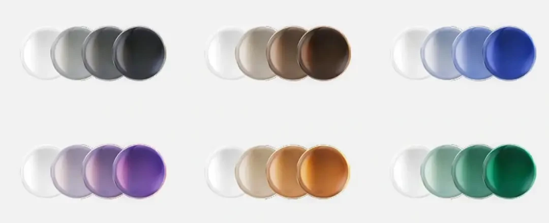 การเลือกสีเลนส์เปลี่ยนสีอัตโนมัติ