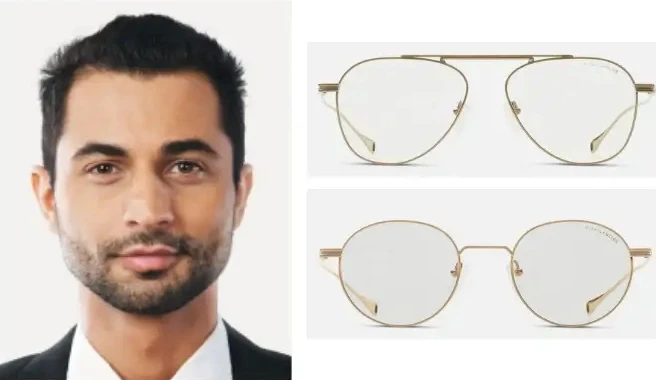 กรอบแว่นสำหรับรูปหน้าเหลี่ยม