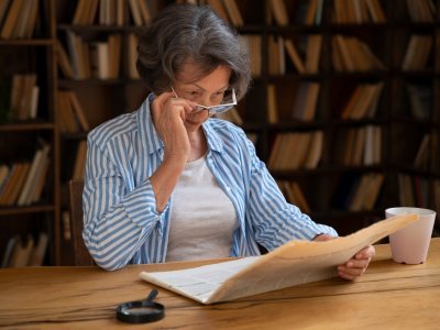 อายุ 40+ มองใกล้ไม่ชัดต้องอ่าน! เจาะลึกเรื่อง สายตายาวตามอายุ พร้อมวิธีเลือกแว่นให้โลกกลับมาสดใส